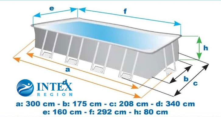 Схема сборки каркасного бассейна intex 3 на 2